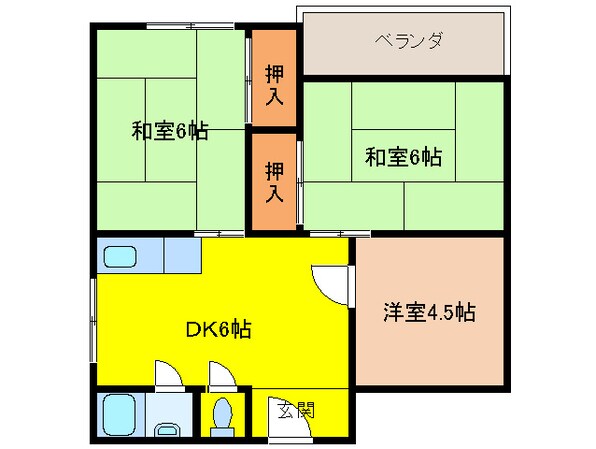 ヴェルドミール堺の物件間取画像